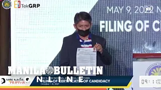 Gadon files COC for senator