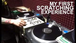 MY FIRST SCRATCHING EXPERIENCE at Nick Brown studio