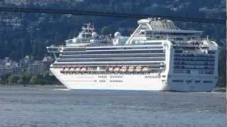 Cruise ship Diamond Princess Hamilton at Canada Place in  Vancouver 2012 Part X (July-21-2012)