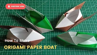 DIY Paper Boat, Origami Kapal