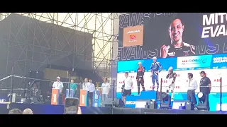 Winning Ceremony Max Gunther di Formula E Jakarta Seri 11 2023