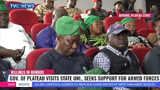 Governor Of Plateau Visits State University Seeks Support For Armed Forces