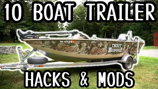 Top 10 CHEAP Boat Trailer HACKS & MODS!