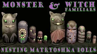 Monster & Witch Familiars - Nesting Matryoshka Dolls Stop Motion Video