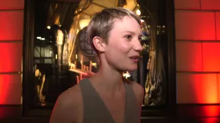 Crimson Peak: Mia Wasikowska New York Bergdorf Goodman Premiere Interview | ScreenSlam