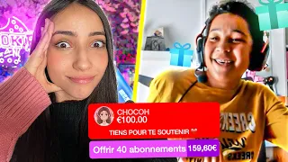 JE DONNE DE L'ARGENT À DES PETITS STREAMERS !