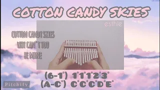 Cotton Candy Skies - Esthie (Kalimba Cover with Tabs) // P i t c h i f y