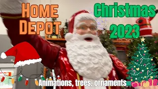 Home Depot Christmas Decor 2023 - Animated Santas, Jack Frost, trees & more