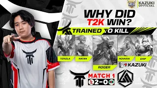 HOW T2K WON THE FIRST MATCH AGAINST BLANK NATION IN MCB PLAYOFFS