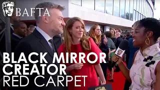 Charlie Brooker & Annabel Jones talk about real life mirroring Black Mirror! | BAFTA TV Awards 2018