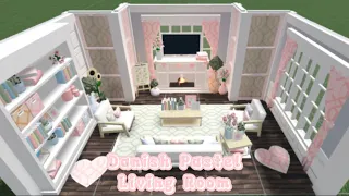 Bloxburg | Danish Pastel Living Room🌷| Speedbuild | Roblox