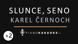 Karel Černoch - Slunce, seno (Vyšší tónina) | Piano Karaoke Instrumental