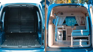 DIY Camper Van Conversion | Full Build Timelapse | VW Caddy