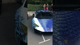 Snake wrapped Lamborghini Huracan! #shorts