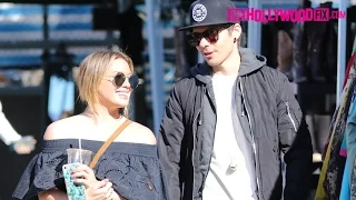 Hilary Duff & Matthew Koma Go Shopping Together At The Melrose Trading Post 1.29.17