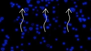 Flying Heart💙Blue Heart Neon Lights Love Heart Background Video Loop [3 Hours]