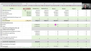 Bürgergeld mit Excel-Rechenhilfe berechnen