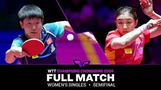 FULL MATCH | SUN Yingsha vs CHEN Meng | WS SF | #WTTChongqing 2024