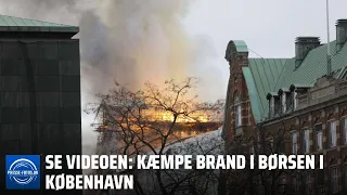 Kæmpe brand udbrudt på Børsen i København