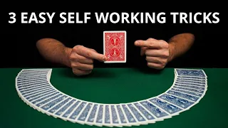 BEST SELF WORKING CARD TRICKS - 3 EASY TRICK FOR BEGINNERS TUTORIAL