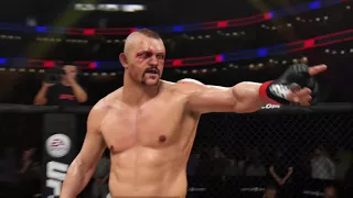 EA UFC 3 - Brutal leg kicks to set up the KO combo