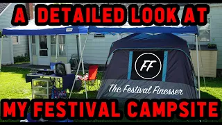 CAMP AT MUSIC FESTIVALS LIKE A PRO | A DETAILED LOOK AT MY CAMPING SETUP