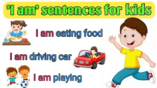 'I am' sentences for kids, basic english reading practice, nursery rhymes,  @YakshitaMam