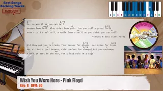 🎹 Wish You Were Here - Pink Floyd Piano Backing Track with chords and lyrics