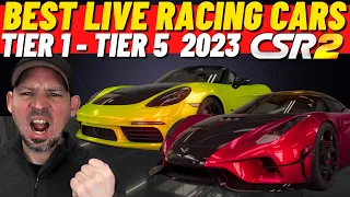CSR2 Best Live Racing Cars 2023 | CSR2 Tier 1, Tier 2, Tier 3, Tier 4, Tier 5 best live racing cars