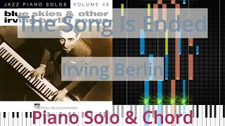 🎹The Song Is Ended, Solo & Chord, Irving Berlin, Synthesia Piano