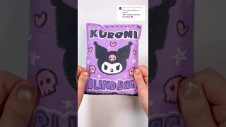 Kuromi Blind Bag 2🖤💜 #ASMR #blindbag #papercraft #paperdiy #sanrio #kuromi #diycrafts