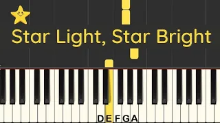 Star Light Star Bright: easy piano tutorial with free sheet music