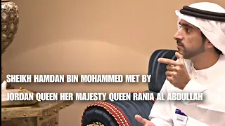 Dubai Crown Prince Sheikh Hamdan Fazza Met By Jordan Queen Her Majesty Rania Al Abdullah Throwback