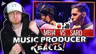 Music Producer Reacts to MB14 vs SARO | Grand Beatbox LOOPSTATION Battle 2017 | SEMI FINAL