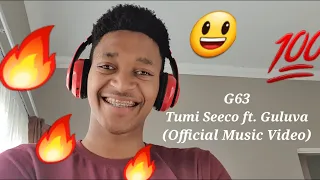 TUMI SEECO FT GULUVA - G63 (OFFICIAL MUSIC VIDEO) REACTION | Hlumelo N