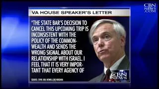 Critics: Virginia Bar Emboldening Israel's Enemies