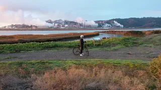 Gravel Cycling with a Drone