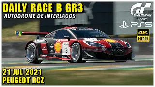 GRAN TURISMO SPORT / DAILY RACE B / PS5 / 20 JUL 2021 - PEUGEOT RCZ (4K UHD 60 FPS)