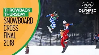 Snowboard cross Finals Pyeongchang 2018 ft. Michela Moioli | Throwback Thursday
