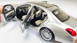 Mercedes -Benz S-Klasse luxury 1:18 scale norev diecast modle car unboxing .realistic detail review
