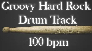 Groovy Hard Rock Drum Track - 100 bpm