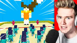 100 WIDZÓW VS Squid Game w MINECRAFT | Minecraft Extreme