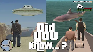 GTA San Andreas Multiplayer Secrets and Facts 5 Sharks, UFO, Mysteries, Jethro, Bomb, Easy Money