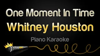 Whitney Houston - One Moment In Time (Karaoke Piano)