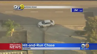 Hit-And-Run Suspect Leads Police On Slow Pursuit In Covina