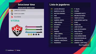 Vitória 100% atualizado PES 2021