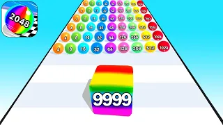 📌Satisfying Mobile Game Play 99999 Levels Tiktok Games Ball Run 2048 All Levels Gameplay Walkthrough