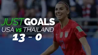 USA 13-0 Thailand Women's World Cup - Just Goals