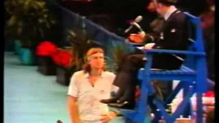 Bjorn Borg playing McEnroe and something unusual happens