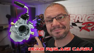 Derbi réglage carburateur